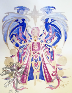 Illustrations of Mardi Gras Costumes Sorcerers Dragon Costume by John Zeringue