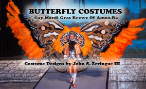 BUTTERFLY COSTUMES GAY MARDI GRAS KREWE OF AMON-RA